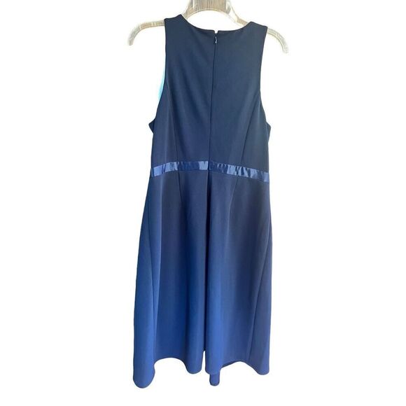 Calvin Klein Sleeveless Dress Navy Sz 12 NWT - Picture 2 of 7